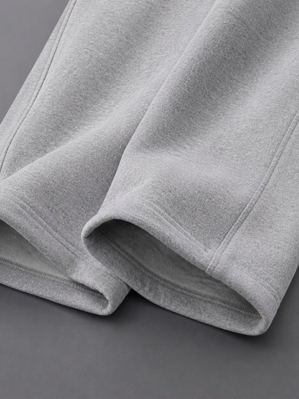 Grey Sports Men's Loose Graphic Straight Long Drawstring Sweatpants - Picture 3 of 5